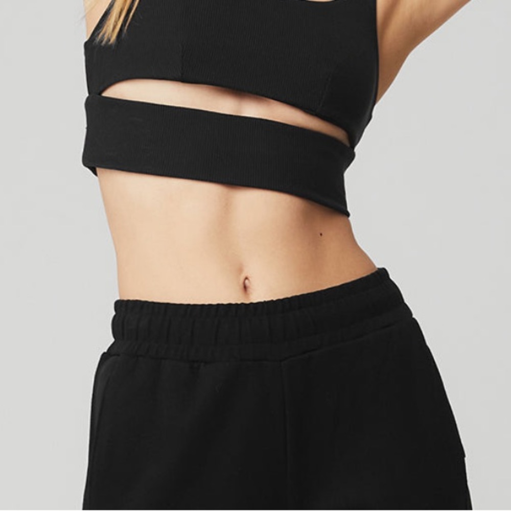Free people cut out sports bra, size small